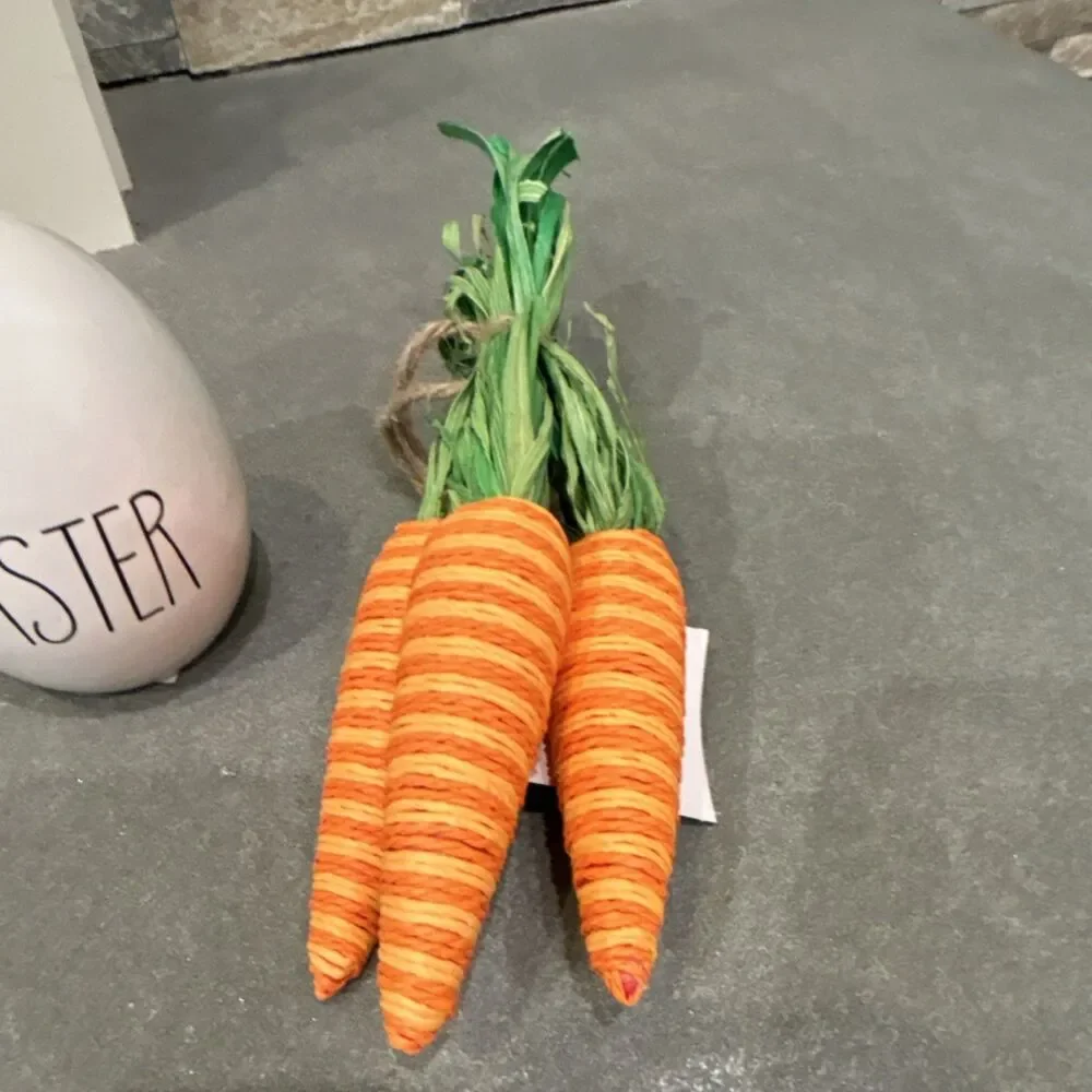 Hobby Lobby Easter Decorative Eggs Chick and Artificial Carrots Set